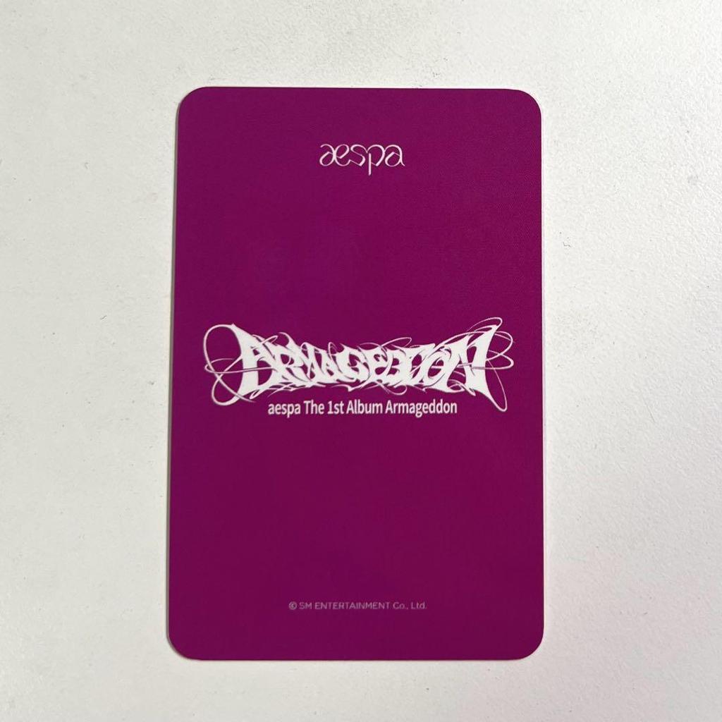 [USED] aespa Karina Armageddon Singapore autograph session trading card