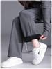 Winter Plus Velvet Wide-Leg High-Waisted Pants - Women's Loose, Slimming, Thickened and Drape Style.