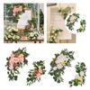 Wedding Arch Flowers Fake Rose Home Decor Garland Decorative Silk Flowers for Wedding Arch for Arbor Party Farmhouse Door Wall