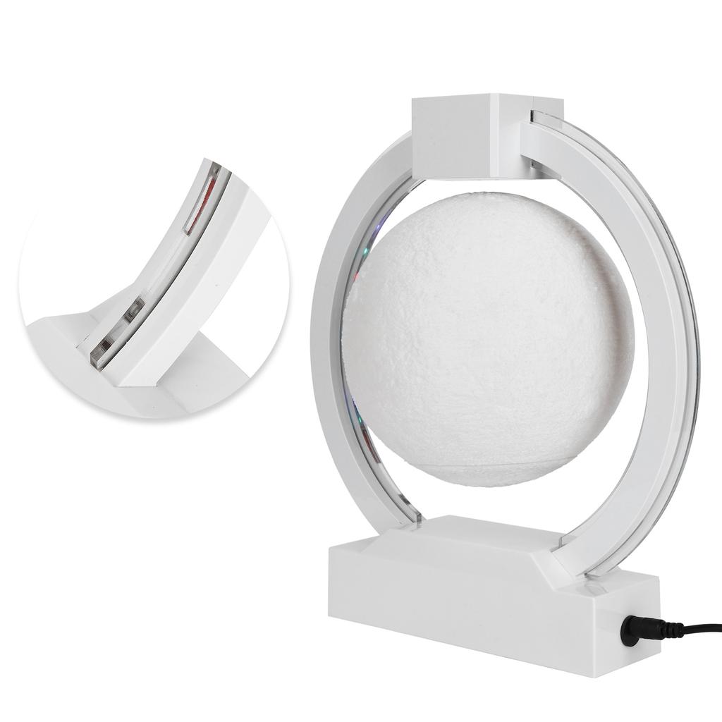 White Magnetic Suspension Moon Bedroom Floating Night Light Desk Ornaments Birthday Gift 100?240VAU