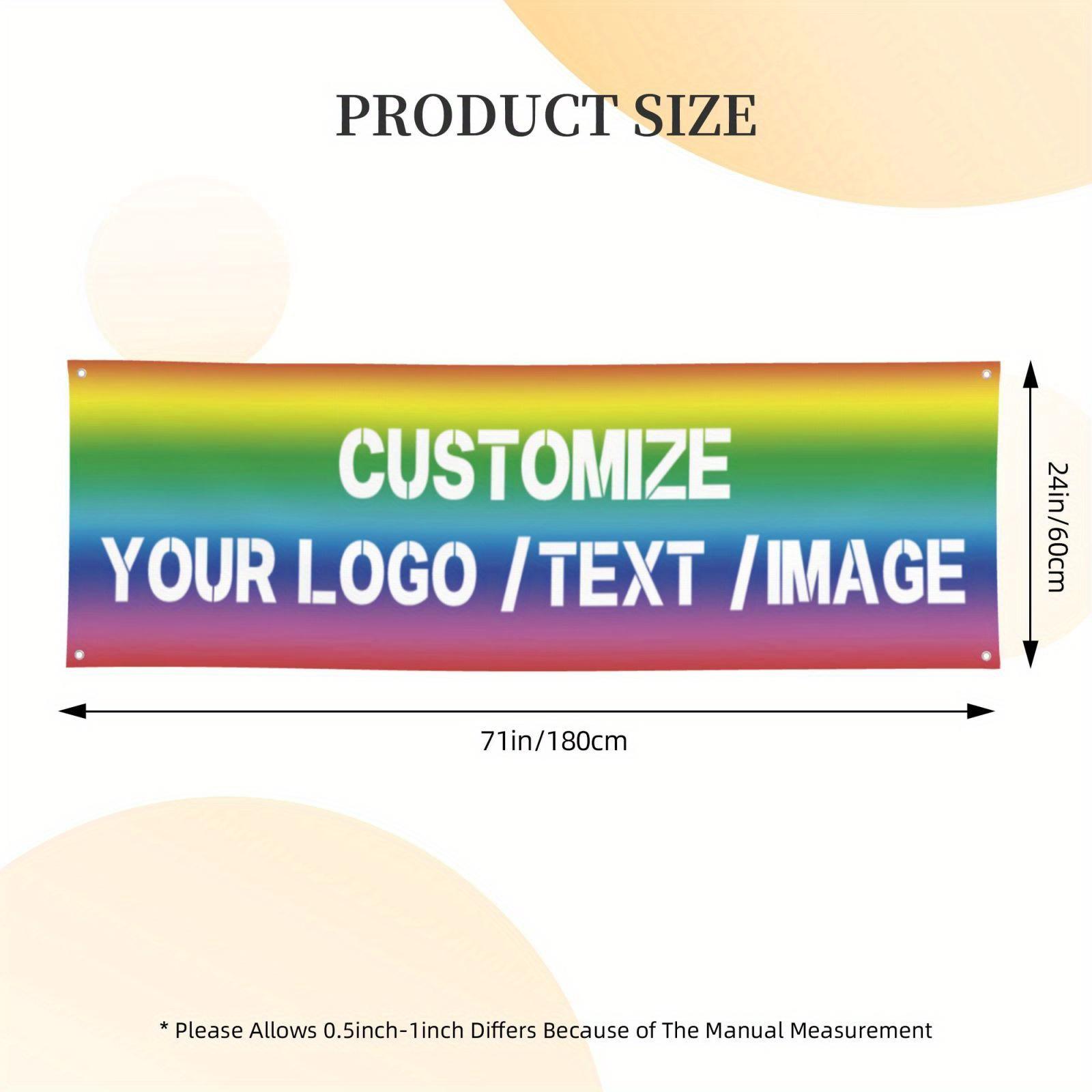 

Custom Holiday Flag Hanging Ornaments Banner 60x180cm Christmas Halloween Banner Logo Image Text Holiday Event Party Banner 60x180cm