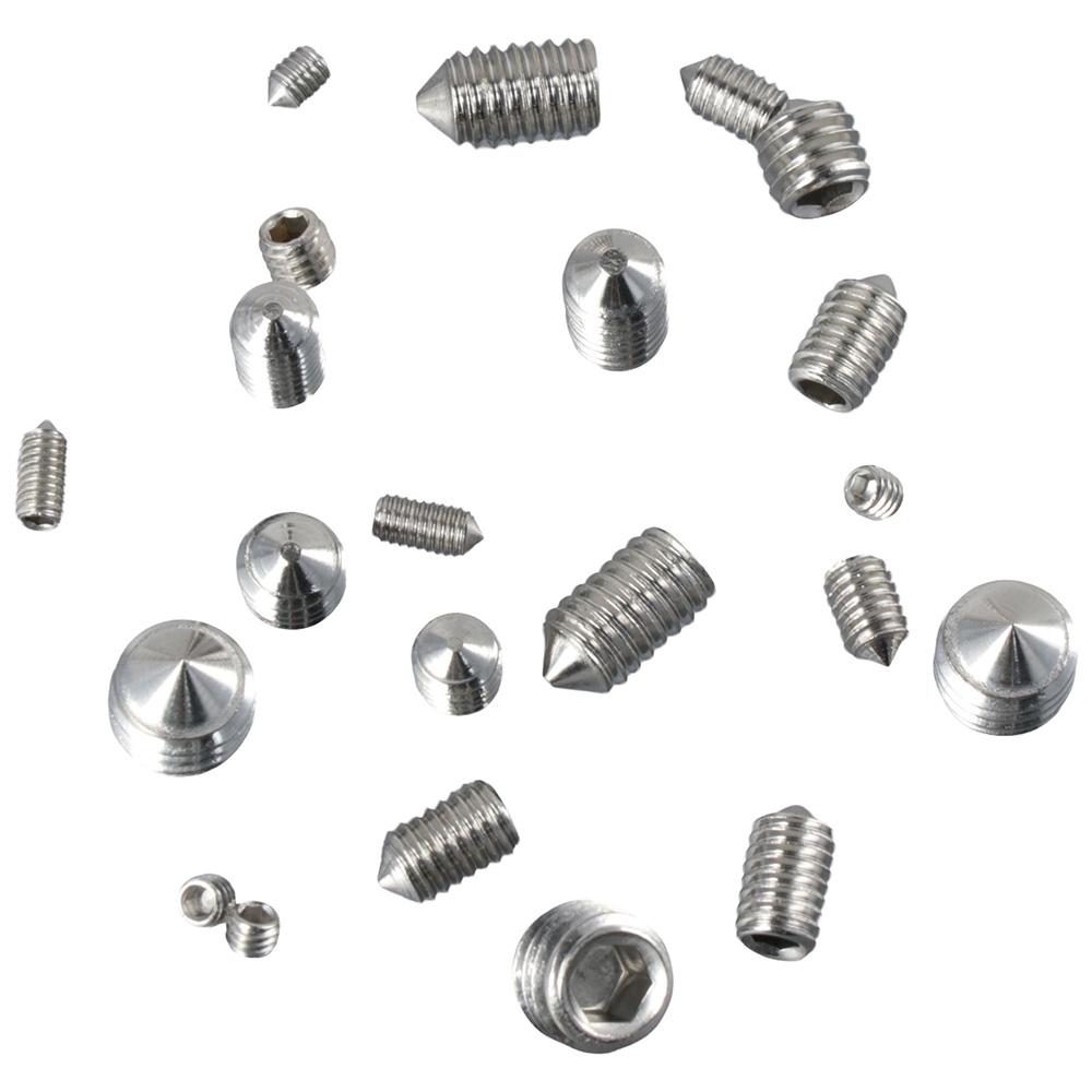200Pcs Cone Point Set Screws 304 Stainless Steel Socket Set Screws  Bathroom Fixtures