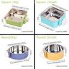 Dog Bowl, Removable Stainless Steel Hanging Pet Kennel Cage Bowl Food & Water Feeder Coop Cup for Puppy, Cat, Rabbit