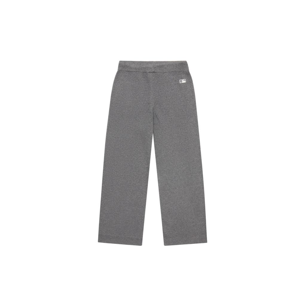 New York Yankees MLB College Style 24FW Solid Color Letter Embroidery Loose Sports Casual Wool Knit Long Pants Women Bottoms 3FPTV0344-50MGD