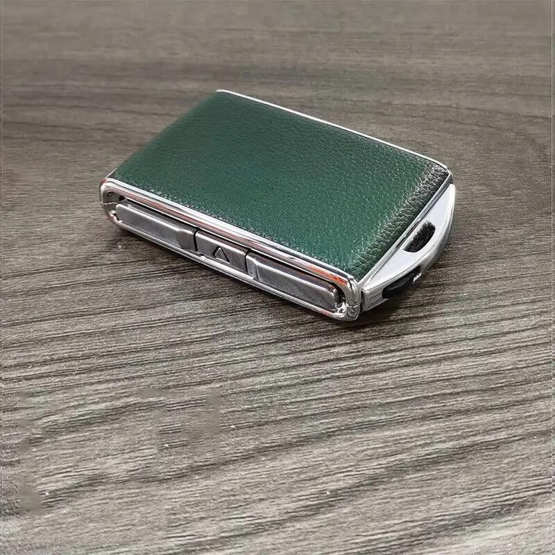 Leather Alloy Car Key Fob Case Cover Remote Keychain For Volvo XC90 XC60 S90 V90
