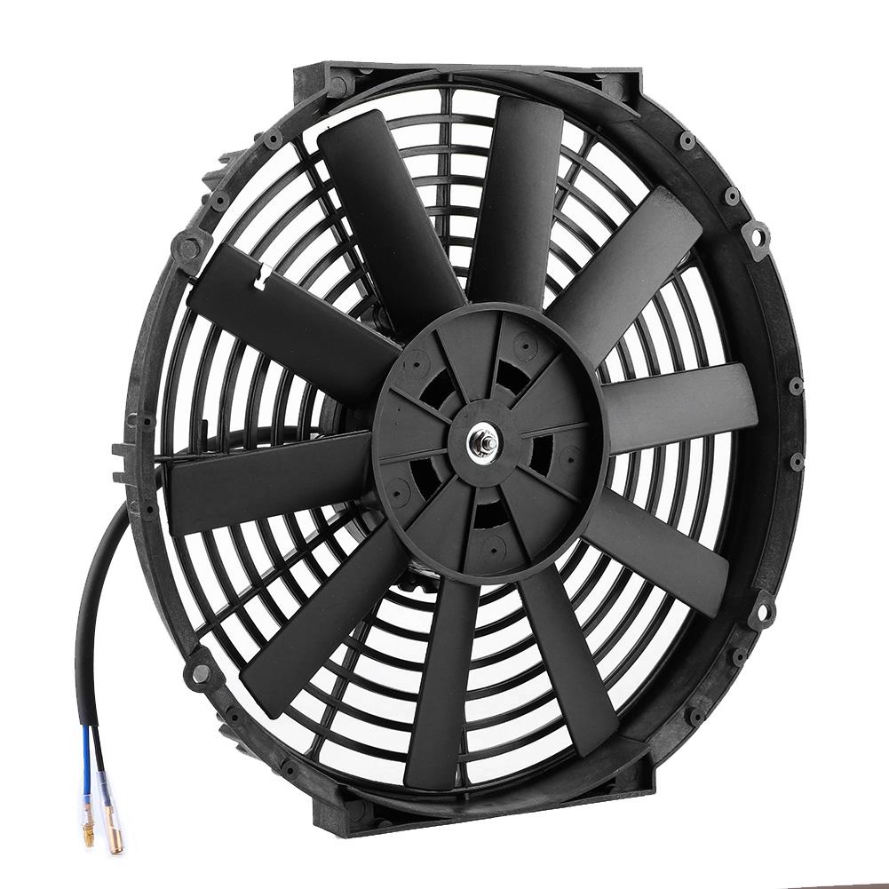 12in Pull Push Car Radiator Fan Engine Bay Cooling with Mounting Kit Auto Modified Parts