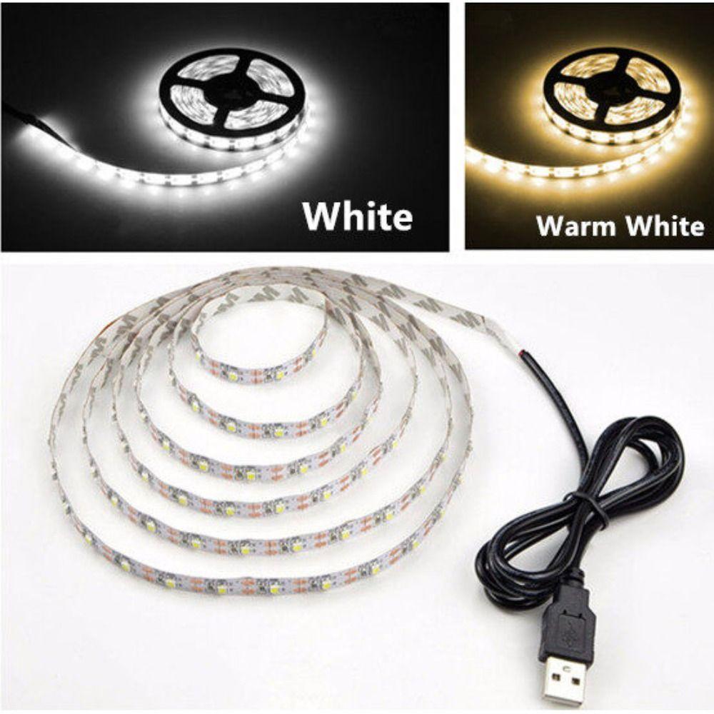 1Pcs DC 5V USB Strip Lamp White Warm White SMD 2835 LED New LED String Light  TV Background