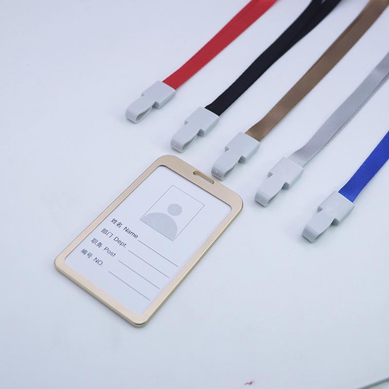 Aluminum Alloy ID Card Holder with Lanyard