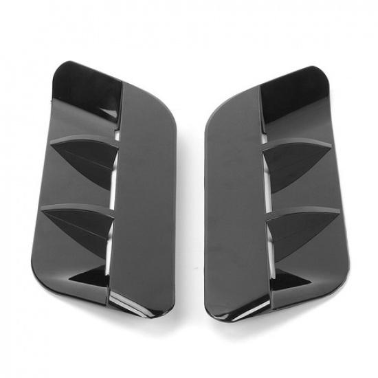 ABS Black Hood Scoop Air Intake Vent Trim Cover Decor For Dodge Challenger 2015+