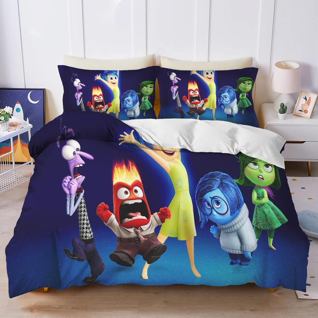 Inside Out Duvet Cover Set Comforter Bedding 3d Children'S Bedding Set 3-Piece 1 Quilt Cover King Size