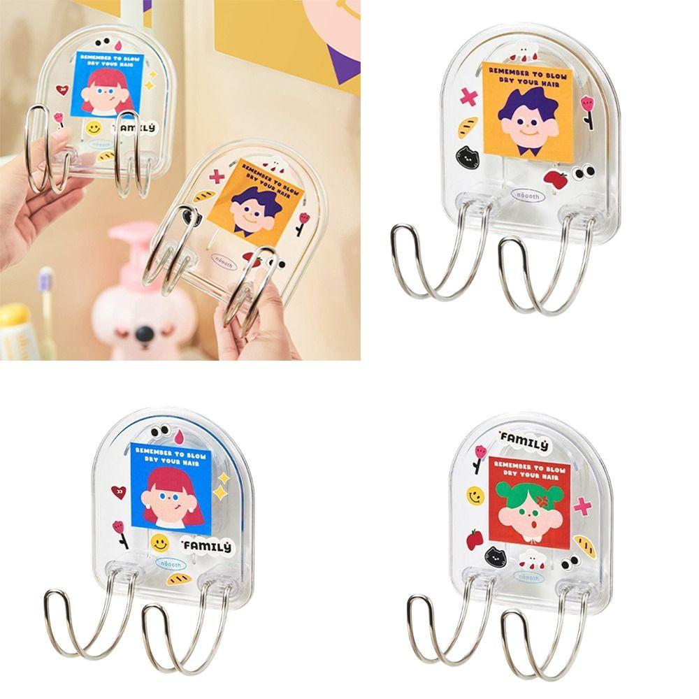 Space-Saving Storage No-Drill Wall-Mounted Storage Rack Drill-Free Hair Dryer Stand Wall-Mounted