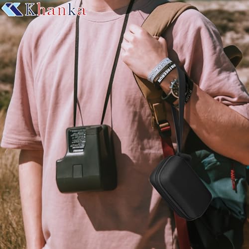 (Nur Fall) Kompakte, tragbare Reise-Aufbewahrungstasche für Braun Mini Elektrorasierer (M-1013/M-1010), Schwarz - Khanka