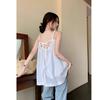 Pure Desire Wind Backless Suspender Dress Women's Spring and Summer Korean Version New Pleated Lace-up Small Black Short Dress