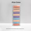 Morandi Color Transparent Sticky Notes - Cute Colorful PET Index Stickers for Marking and Memo.
