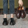 Platform Small Leather Shoes Women's British Style 2025 Spring and Summer New Single Shoes Round Head Thick Heel Sweet Cool Girls Lace-up Loafers