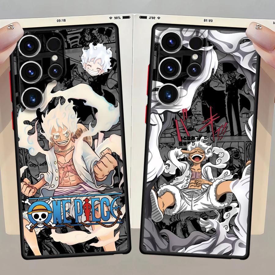 O-One Piece Luffy 5 Gear Case for Samsung Galaxy S23 S25 Ultra S10+ S9 Plus S20 FE S21 5G S22 Plus S21 S24 Ultra Soft shell