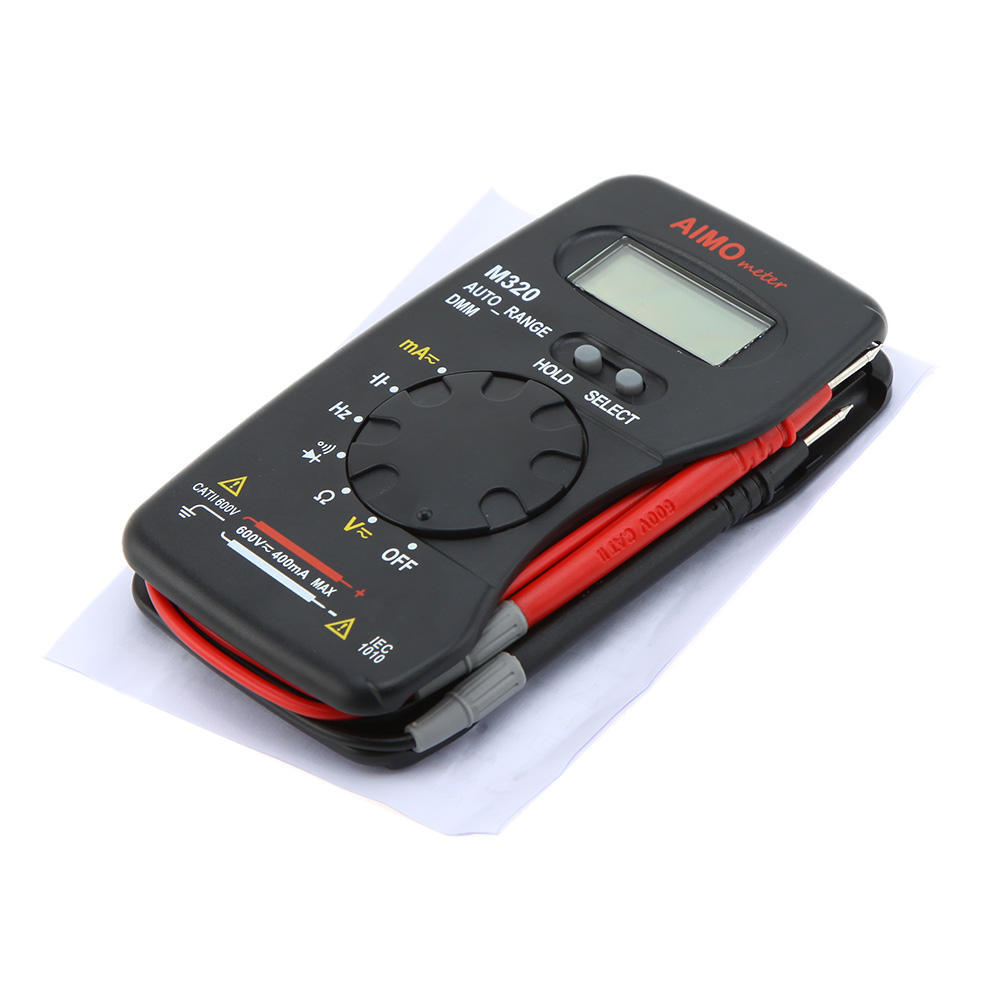 AIMO M320 Pocket Size Handheld LCD Digital Multimeter DMM Frequency Capacitance Measurement Data
