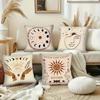 Bohemian Star Crescent Script Digital Printing Pillow Cover Short Plush Suitable Living Rooms Bedrooms Sofas Throw Cushion Cover