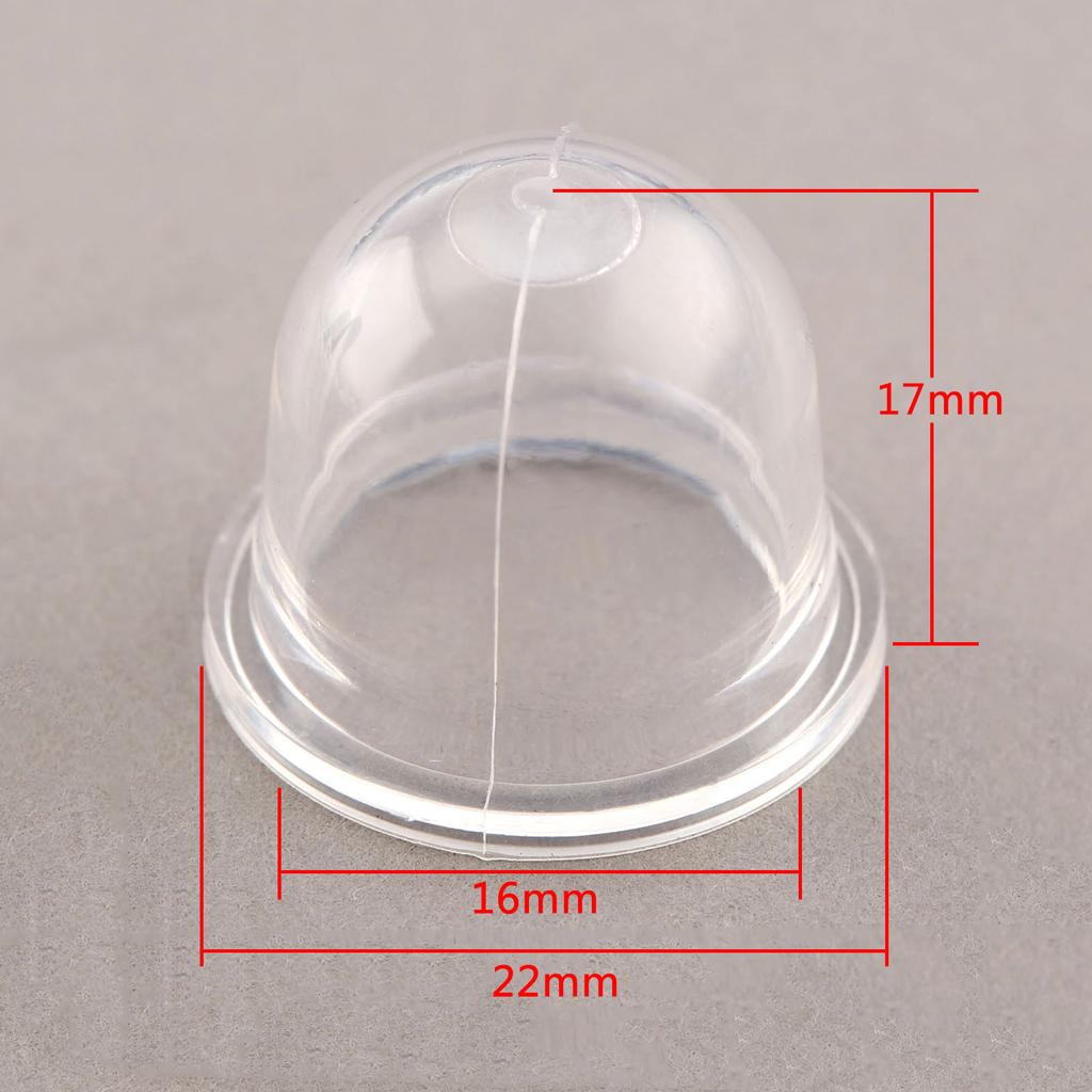 10Pcs 19/22mm Clear Carb Primer Bulb Cap Carburetor Spare Parts Small Fuel Pump For Chainsaws Blower Trimmer Brushcutter Replace