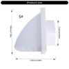 Plastic Exhaust Hood Exterior Wall Ventilation Grille Indoor and Outdoor Air Vent Caps Exterior Wall Exhaust Vent Outlet