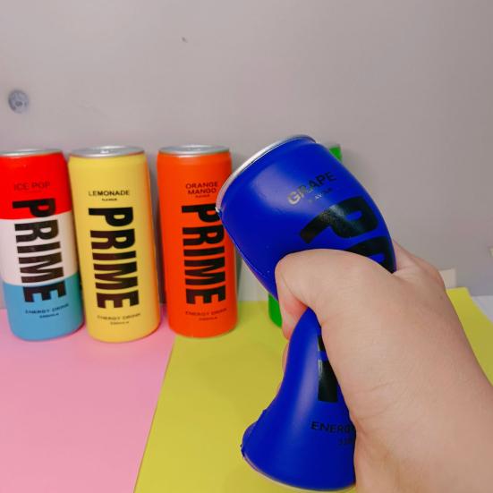 Simulation Drink Can Squeeze Toy Soft Rebound Faux Leather Pinch Toys Anxiety Relief & Decompression Sensory Toy Fidget Squishes