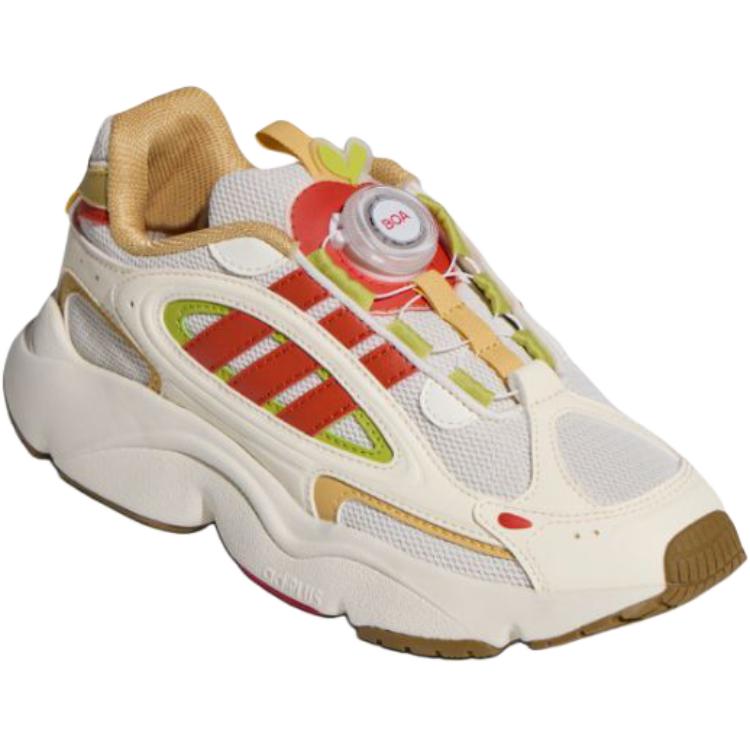 Adidas Originals Ozmillen Low top Kids Lifestyle Shoes Beige White Red Teenagers HP7122