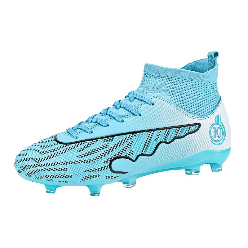Mens Football Shoes Long Spikes Five-a-side Soccer Shoes Outdoor Sports Field Training Grass Cleats Soccer Shoes for Men