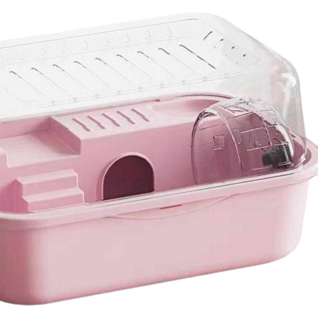 Hamster Habitat,Large Hamster Cage,Breathable Portable Exercise Playing House House Small Animal Cage for Small Animals Mice