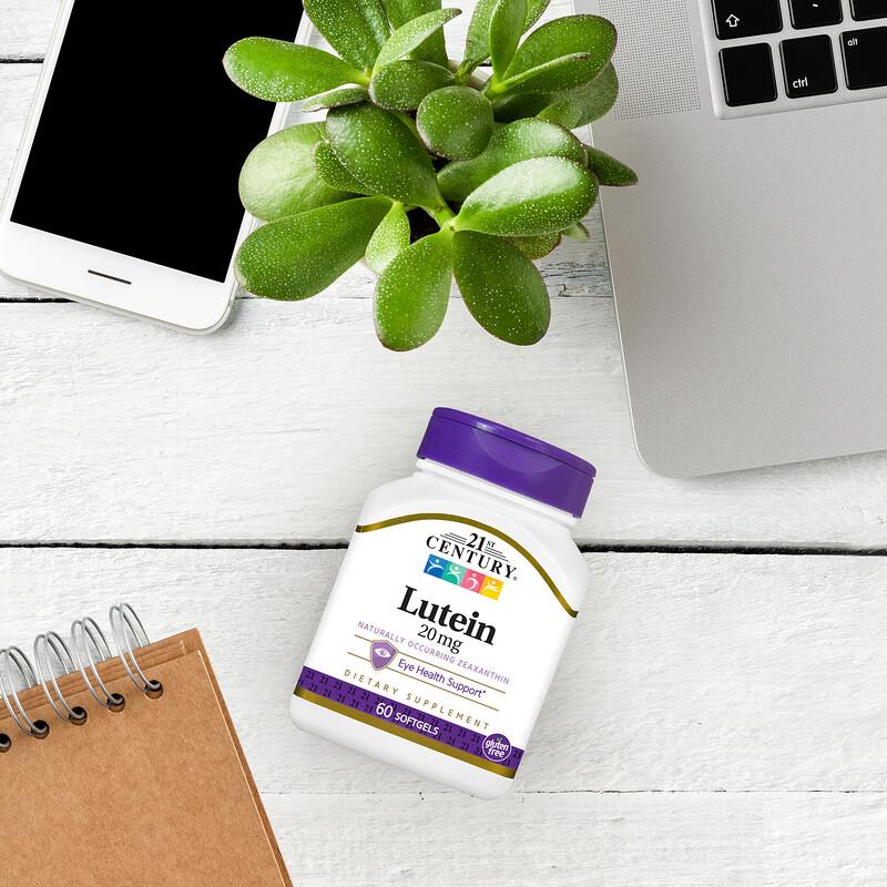 Lutein, 20 Mg, 60 Softgels
