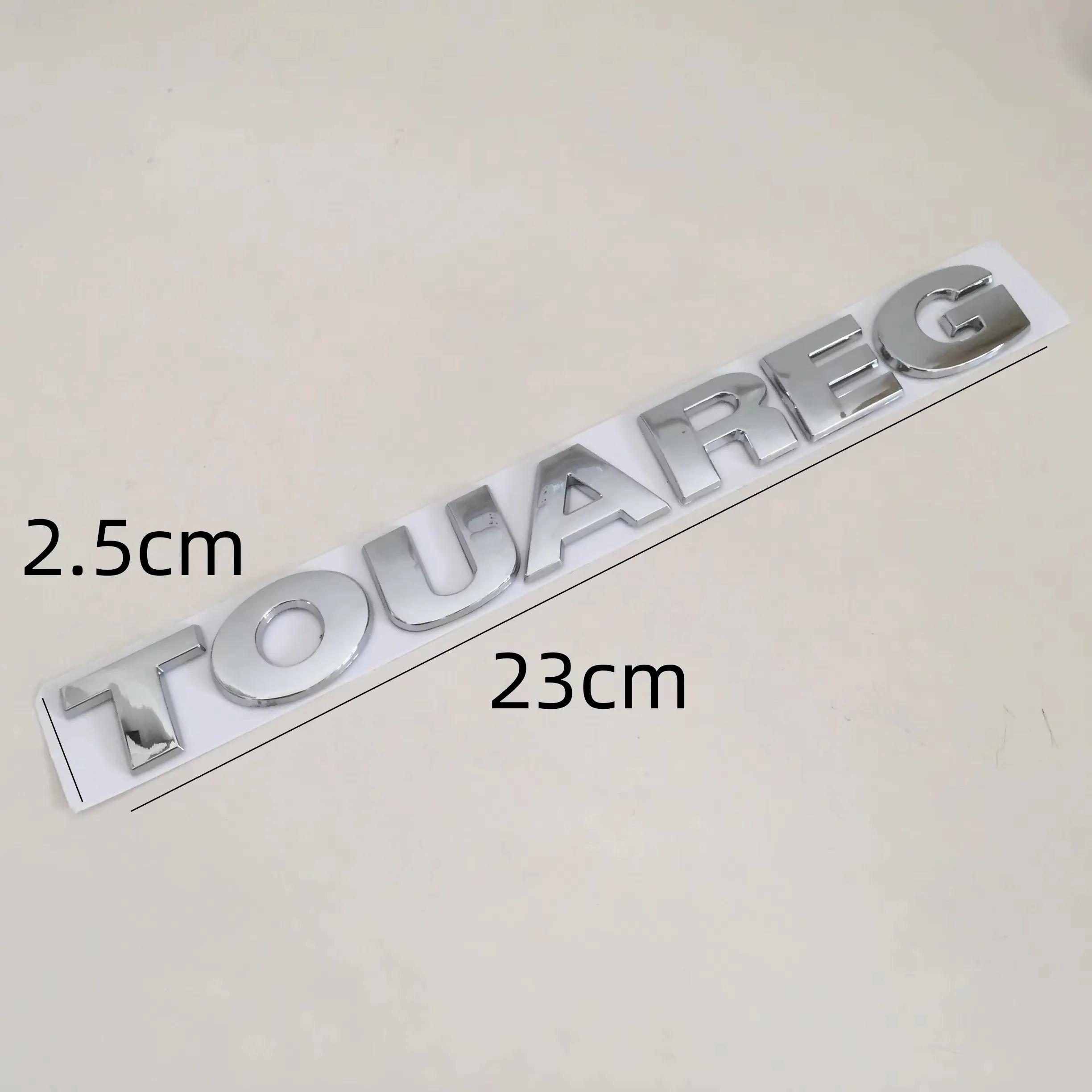 

1pcs 3D ABS TOUAREG Car Letters Rear Bumper Trunk Emblem Sticker Badge Decal styling auto Accessories