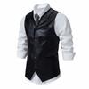 Men's Spring And Summer Solid Color Retro Sleeveless Hooded Tank Top Top