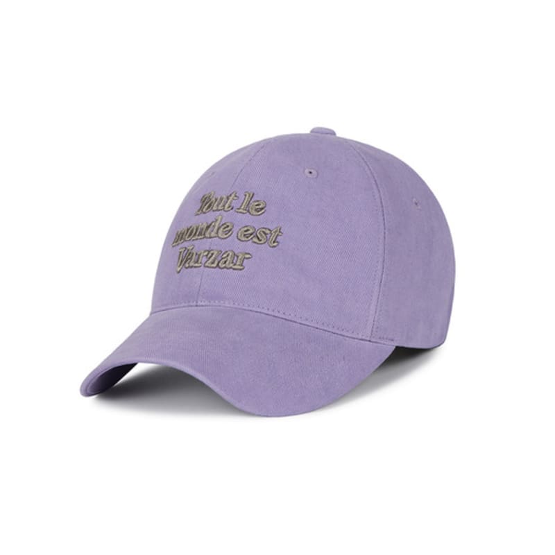 VARZAR TMV Lettering Ball Cap [Washed Lavender]