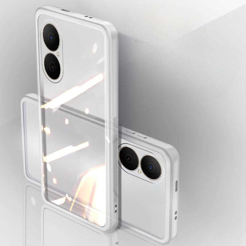 For Huawei Nova Y73 Case Camera Protection Semi Transparent Soft Silicone Shockproof with Lens Protector Films for Huawei Nova Y73 Back Cover
