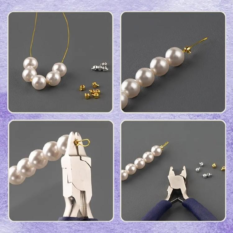 Ergonomic Crimping Pliers Crafting Pliers Flexes Wire Pliers Steel Texture Jewelry Pliers for Jewelry Crafting and Repairs