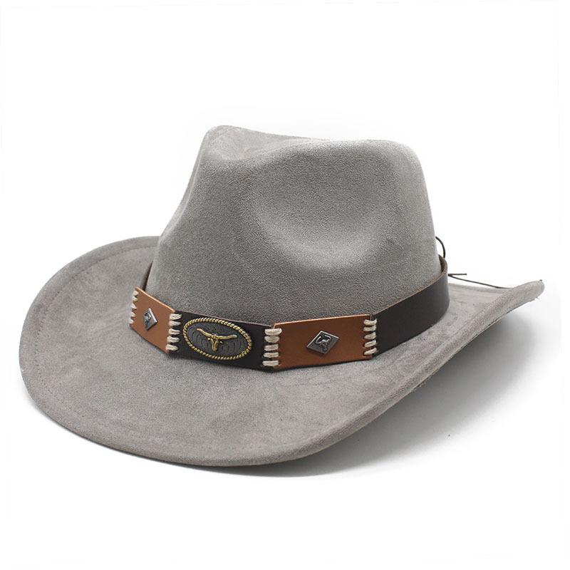 Ethnic Style British Top Hat, Suede Men'S And Women'S Couple Hats, Western Cowboy Top Hats, Jazz Hats For Performance