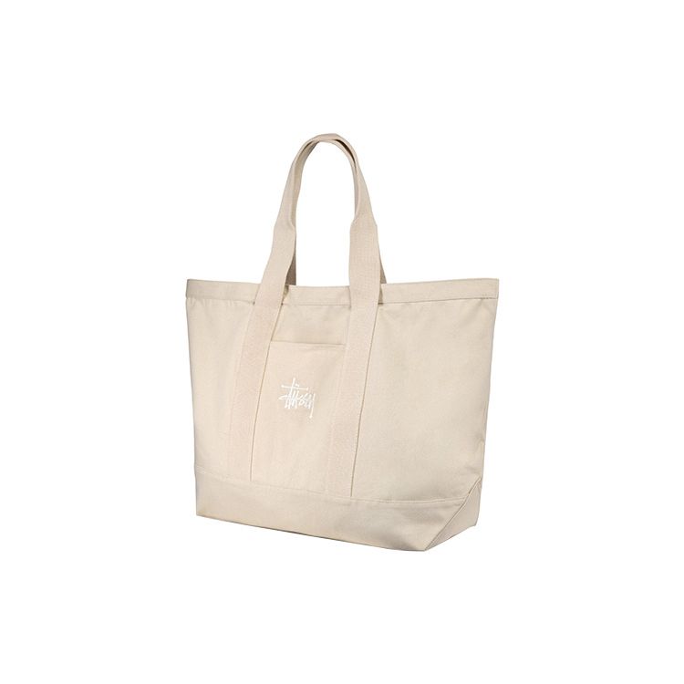 Stussy Canvas XL Tote Bag Natural Unisex Tote_bags Cream 134253-NATL