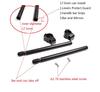 Karun CNC Aluminum Handlebar Replacement for Kawasaki ZX6R Aprilia RSV4 for for Hyosung 250R Universal Cafe Racer Tilt Angle Bar Assembly Black 51mm