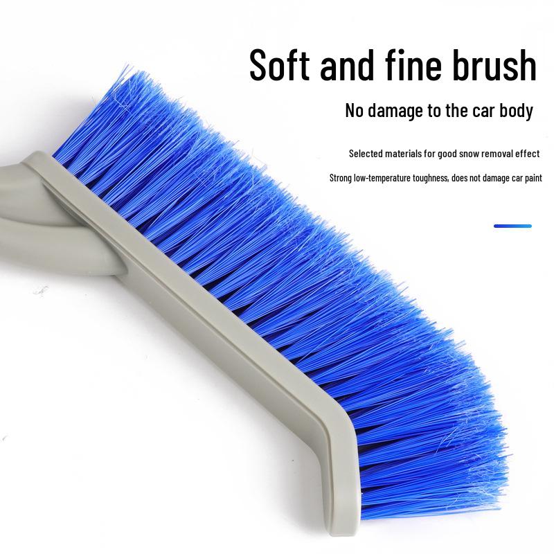 Multifunctional Car Snow Shovel & Brush: De-icing, Snow Scraping, and Defrosting Tool.