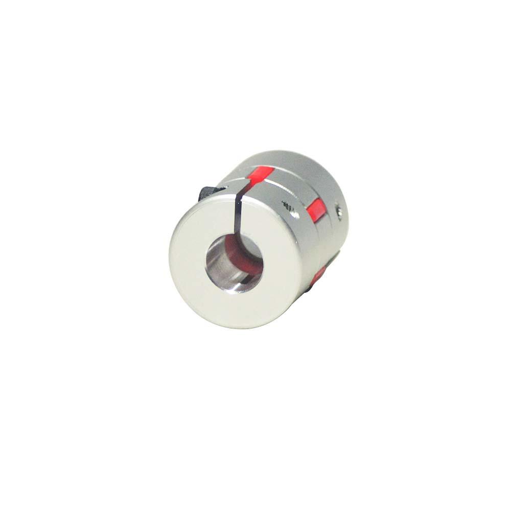 CNC Aluminum Plum Blossom Coupling: Elastic Motor Screw Rod, 30mm OD, 40mm Length.