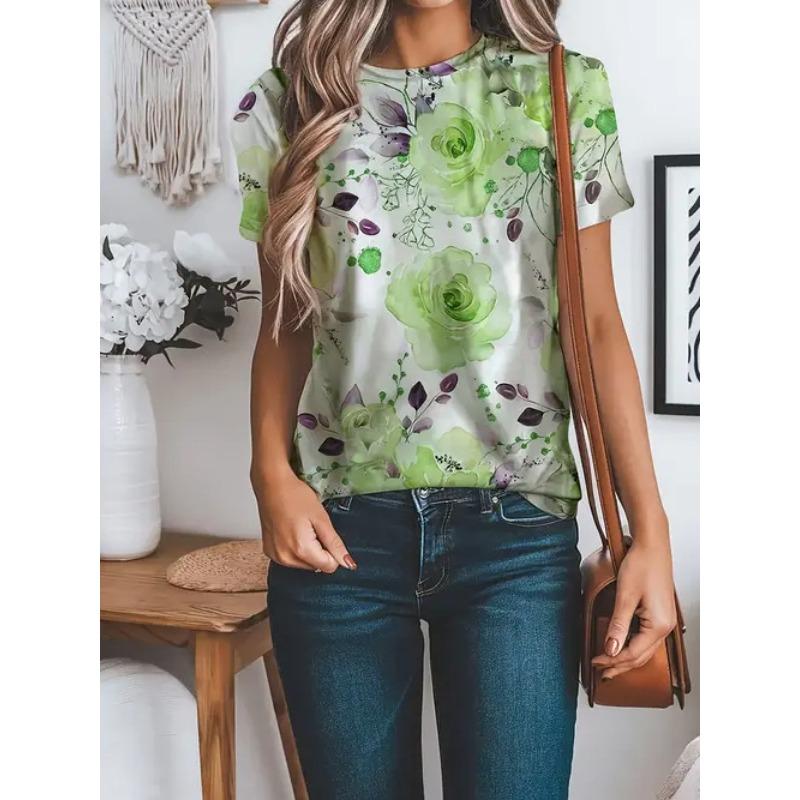 

Повседневная Модная Удобная Легкая Дышащая Футболка с Коротким Рукавом и Круглым Вырезом 6XL