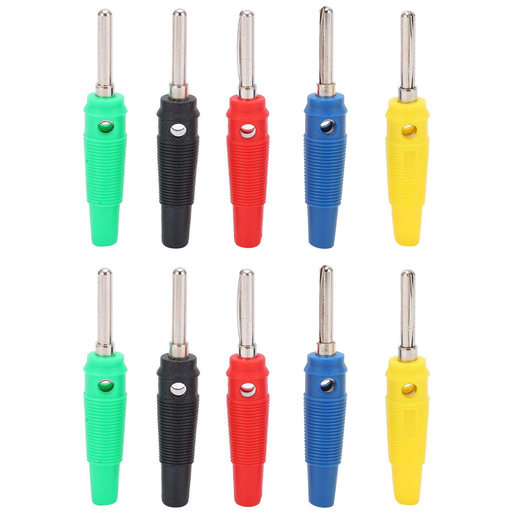 2 Set U23 4mm Single Needle Banana Plug Red Yellow Blue Green Black for Electric Power Test Parts