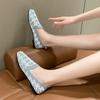 Fashion 2025 New Women Flats Spring Autumn Flat Casual Shoes for Women Knits Ballet Flat Round Head Trendy Print Loafers Shoes
