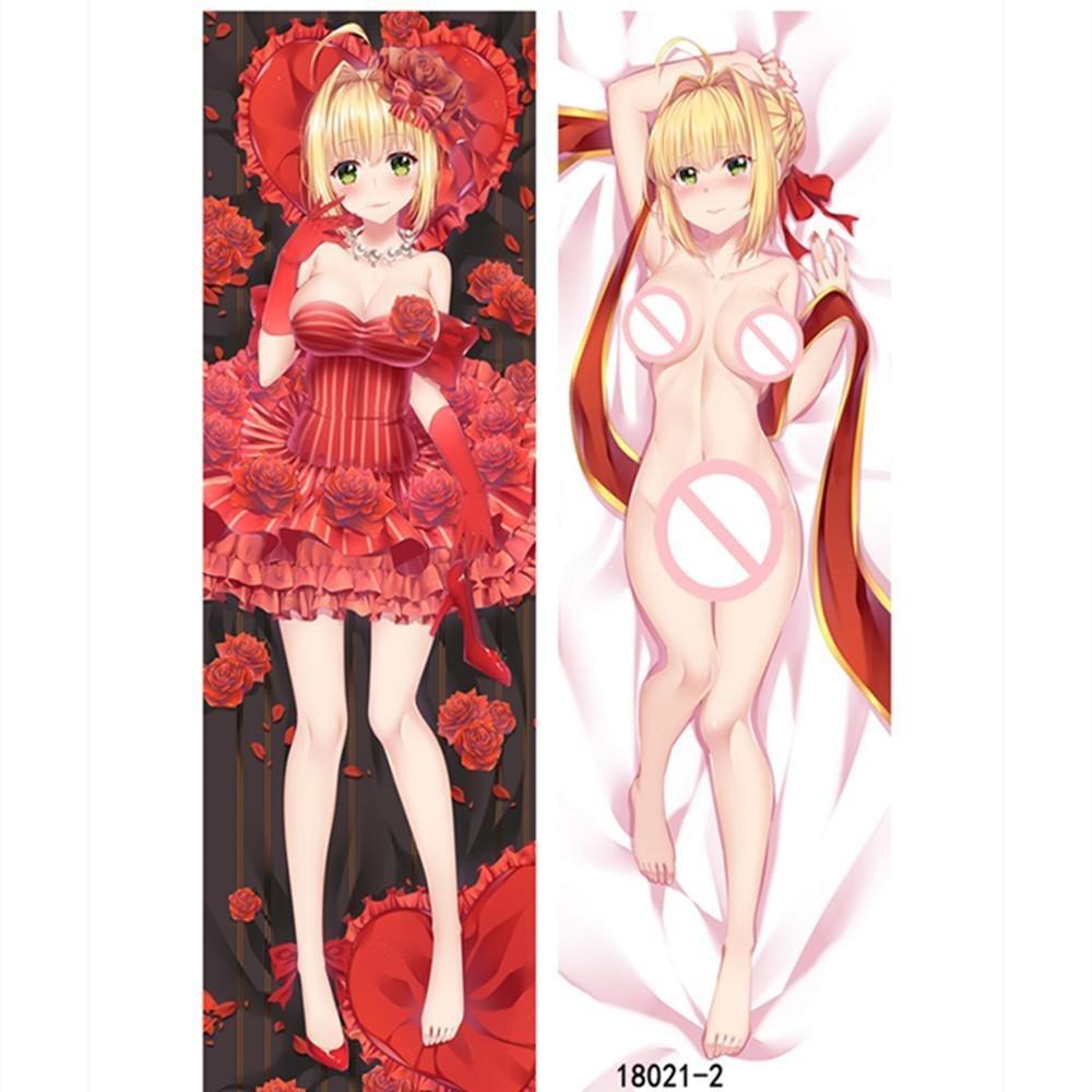 Japanische Anime Fate/Grand Order Fate/Apocrypha Saber Nero Claudius Hugging Body Kissenbezug Dakimakura Kissenbezug