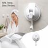 Strong Suction Cup Hooks for Bathroom Shower Kitchen, No Drill Vacuum Wall Hooks, Removable and No