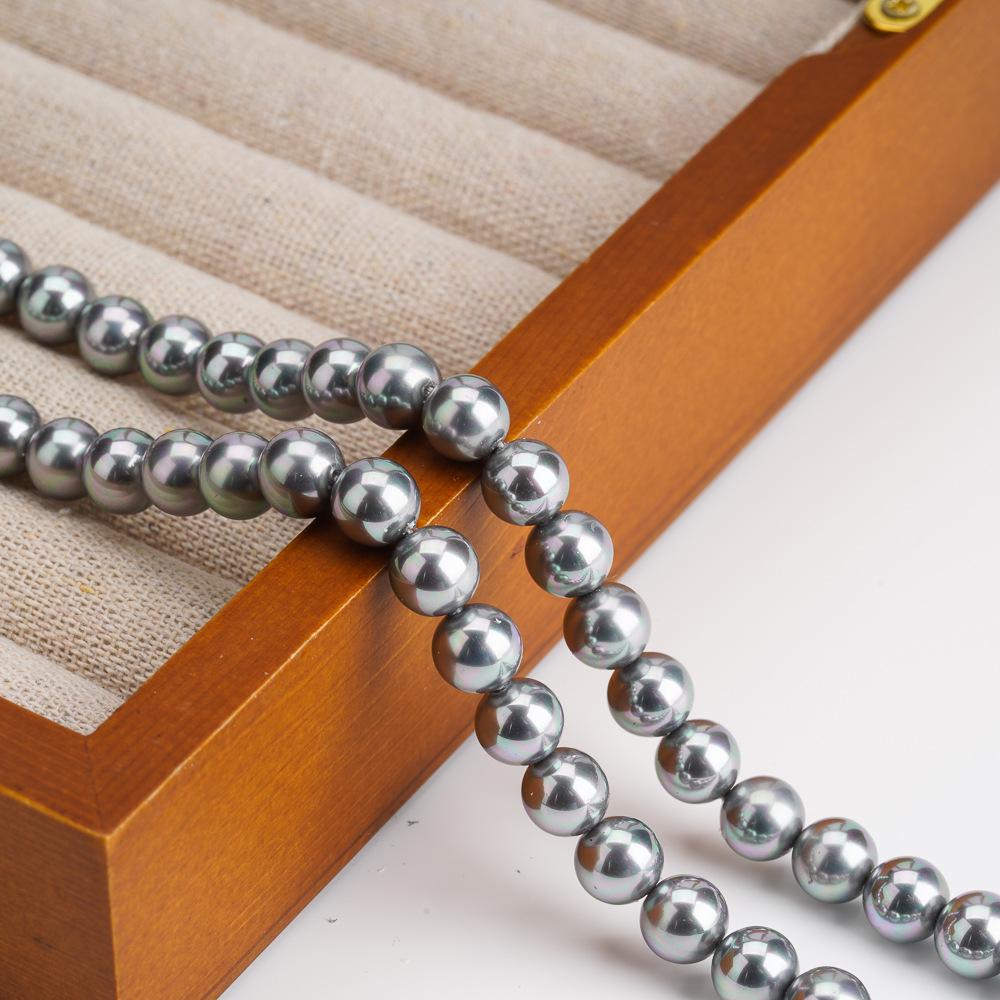 

Australian & Tahitian Pearl Crystal Round Beaded Strand for DIY Necklace/Bracelet Accessories 3mm