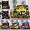 Cartoon Novelty Cool Gorilla Tag Printed Blanket Picnic Blankets Warm Blanket Soft Comfortable Blanket Home Travel Birthday Gift