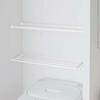 Yamazaki Jitsugyo 5320 5321 5322 5323 of Telescopic Tension Bar Shelf Set of Black Simple Just Place It On the Tension (Set 2, [Large Size] Black)
