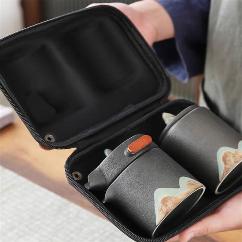 Taoxun Portable Japanese Ceramic Kung Fu Tea Set