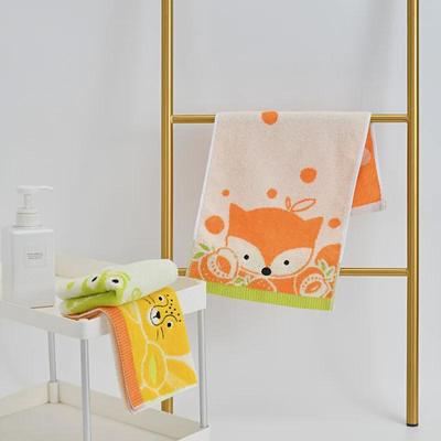 Jieliya Babyhandtuch aus reiner Baumwolle - Cartoon-Design, weich, saugfähig, bequem