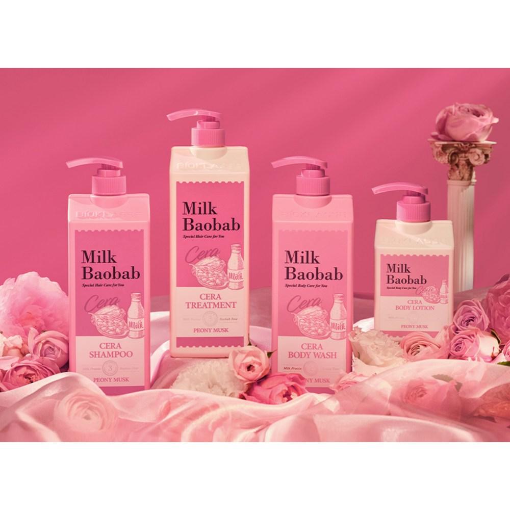 Milk Baobab Shampooing Cera Pivoine Musquée, 1,2 L, 1 unité